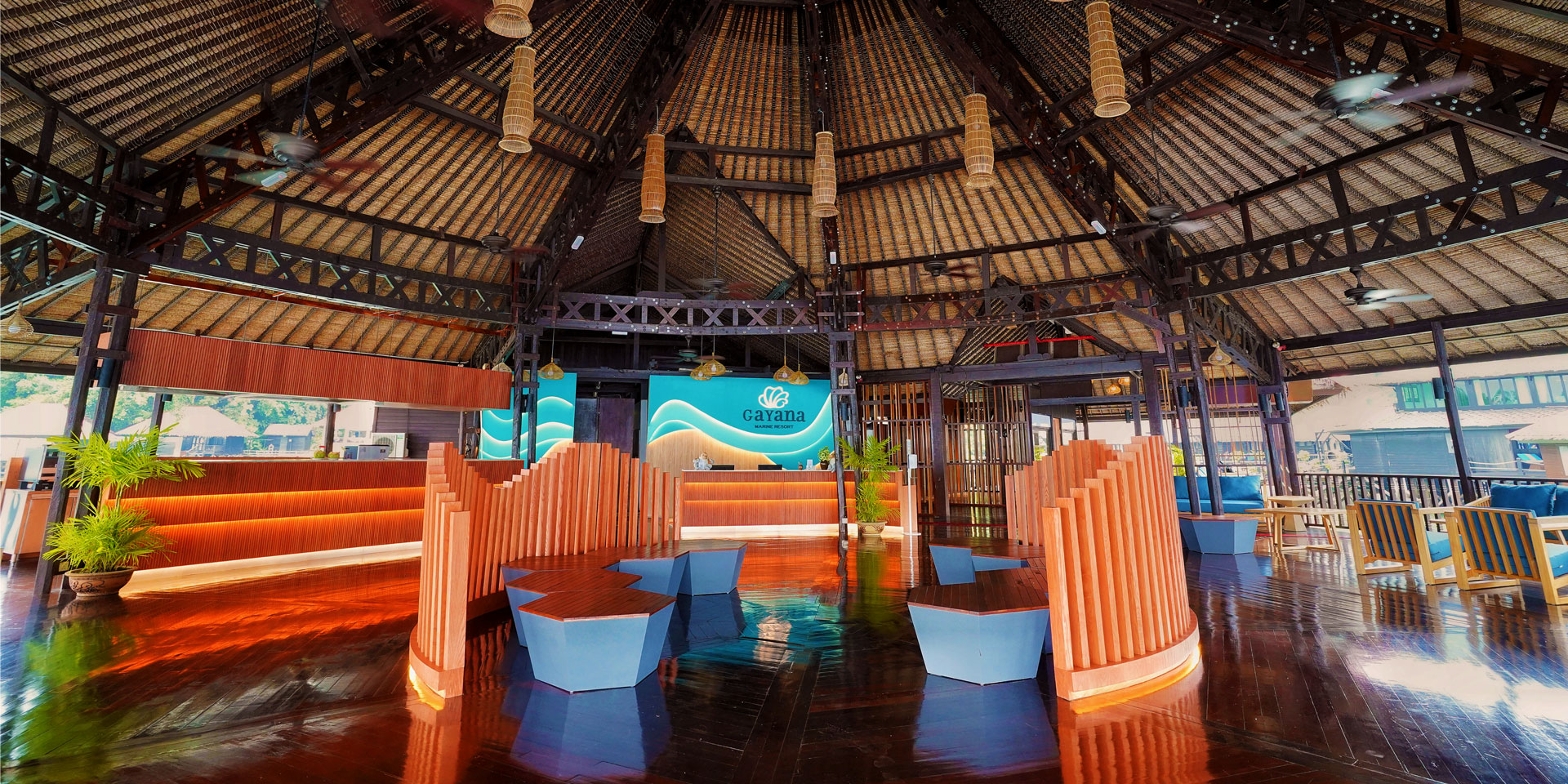 Gayana Marine Resort main lobby
