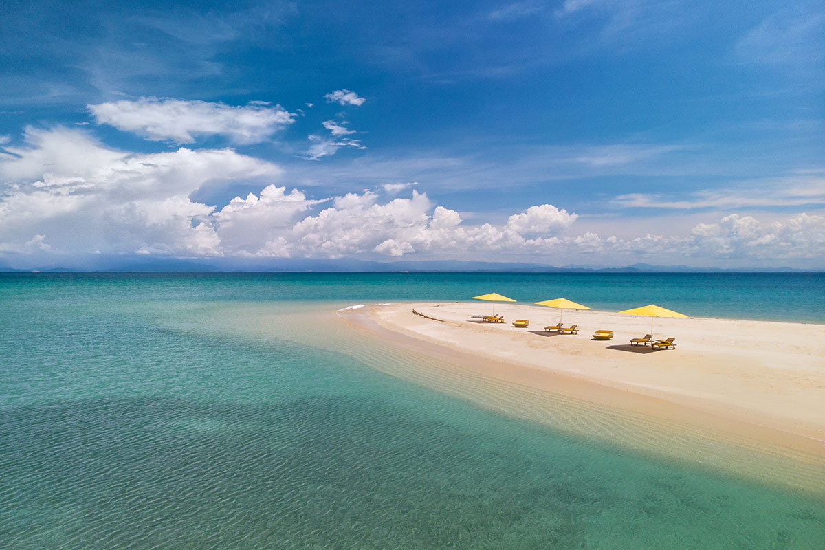 Borneo Eagle Resort beach aerial view