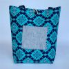 Changgih Blue Teal with Grey Tote Bag Front